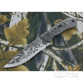 Unique Design D8 Fixed Blade Knife Camping Knife with Micarta Handle UDTEK01217